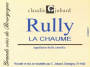 Domaine Claudie Jobard Rully La Chaume 2014 Front Label