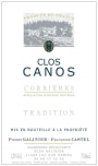 Domaine Clos Canos Corbieres Tradition 2012 Front Label