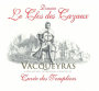 Domaine Clos des Cazaux Vacqueyras Cuvee des Templiers 2012 Front Label