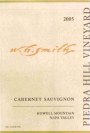 W.H. Smith Piedra Hill Vineyard Bronze Label Cabernet Sauvignon 2005 Front Label