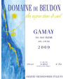 Domaine de Beudon Gamay 2009 Front Label