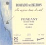 Domaine de Beudon Fendant 2003 Front Label