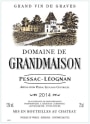 Domaine de Grandmaison Pessac-Leognan Blanc 2014 Front Label