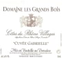 Domaine les Grands Bois Cotes du Rhone Villages Cuvee Gabrielle 2013 Front Label