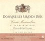 Domaine les Grands Bois Cairanne Cotes du  Villages Cuvee Maximilien 2014 Front Label