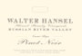 Walter Hansel Cuvee Alyce Pinot Noir 2012 Front Label