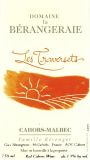 Domaine de La Berangeraie Les Traversets 2009 Front Label