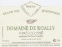 Domaine de la Bongran Vire Clesse 2012 Front Label