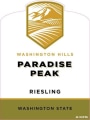 Washington Hills Paradise Peak Riesling 2012 Front Label