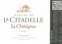 Domaine de la Citadelle Luberon Le Chataignier Cuvee Rouge 2013 Front Label
