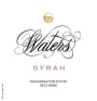 Waters Syrah 2013 Front Label