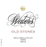 Waters Old Stones Syrah 2012 Front Label