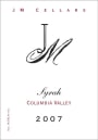 JM Cellars Syrah 2007 Front Label