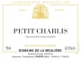 Domaine de la Meuliere Petit Chablis 2012 Front Label