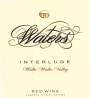 Waters Interlude Red 2008 Front Label