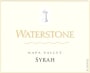 Waterstone Syrah 2012 Front Label