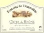 Domaine de l'Amandine Cotes du Rhone Blanc 2007 Front Label