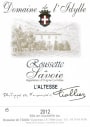 Domaine De L'idylle Roussette de Savoie 2012 Front Label
