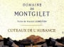 Domaine de Montgilet Coteaux de l'Aubance 2015 Front Label