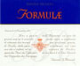 Barone Ricasoli Formulae Sangiovese 1998 Front Label