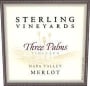 Sterling Three Palms Vineyard Merlot 1998 Front Label