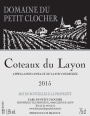 Domaine de Petit Clocher Coteaux du Layon 2015 Front Label