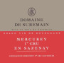 Domaine de Suremain Mercurey  En Sazenay  Premier Cru Rouge 2010 Front Label