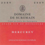Domaine de Suremain Mercurey 2009 Front Label