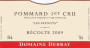 Domaine Debray Pommard Les Epenots Premier Cru 2009 Front Label