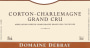 Domaine Debray Corton-Charlemagne Grand Cru 2011 Front Label