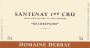 Domaine Debray Santenay Beaurepaire Premier Cru 2010 Front Label