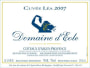 Domaine d'Eole Coteaux d'Aix-en-Provence Cuvee Lea 2007 Front Label