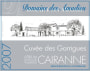 Domaine des Amadieu Cairanne Cotes du Rhone Villages Cuvee des Garrigues 2007 Front Label