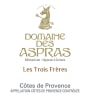 Domaine des Aspras Cotes de Provence Les Trois Freres Rouge 2014 Front Label