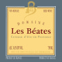 Domaine des Beates Coteaux d'Aix en Provence Rouge 2006 Front Label