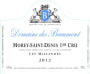 Domaine des Beaumont Morey-Saint-Denis Les Millandes Premier Cru 2012 Front Label