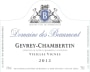 Domaine des Beaumont Gevrey-Chambertin Vieilles Vignes 2012 Front Label