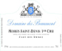 Domaine des Beaumont Morey-Saint-Denis Clos des Ormes Premier Cru 2013 Front Label