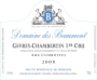 Domaine des Beaumont Gevrey-Chambertin Aux Combottes Premier Cru 2008 Front Label