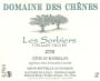 Domaine des Chenes Cotes du Roussillon Les Sorbiers Vieilles Vignes Blanc 2008 Front Label