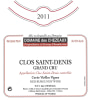 Domaine des Chezeaux Clos Saint-Denis Grand Cru 2011 Front Label