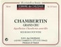 Domaine des Chezeaux Chambertin Grand Cru 2009 Front Label