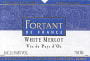 Fortant White Merlot 1999 Front Label