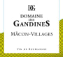 Domaine des Gandines Macon-Villages 2014 Front Label