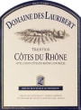 Domaine des Lauribert Cotes du Rhone Tradition 2014 Front Label