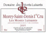 Domaine des Monts Luisants Morey-Saint-Denis Les Monts Luisants Premier Cru 2005 Front Label