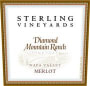 Sterling Diamond Mountain Ranch Merlot 1998 Front Label