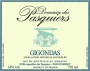 Domaine des Pasquiers Gigondas 2014 Front Label