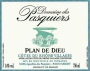 Domaine des Pasquiers Cotes du Rhone Villages Plan de Dieu 2013 Front Label