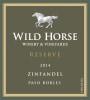 Wild Horse Reserve Zinfandel 2014 Front Label